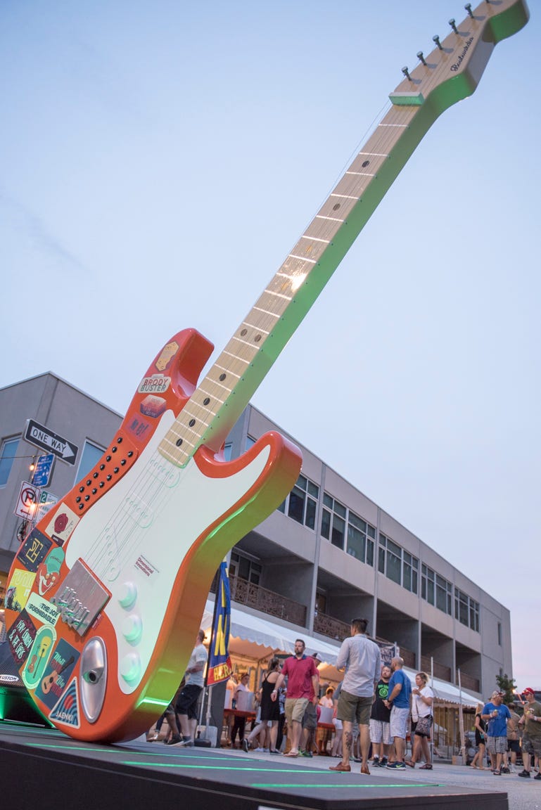 Creating a Playable 12-Foot-Tall Electric Guitar
